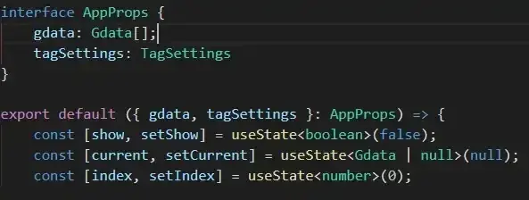 Props / state type annotation with hooks